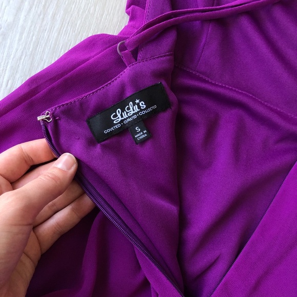 Lulu’s Mythical kind of Love magenta maxi dress - Picture 7 of 9